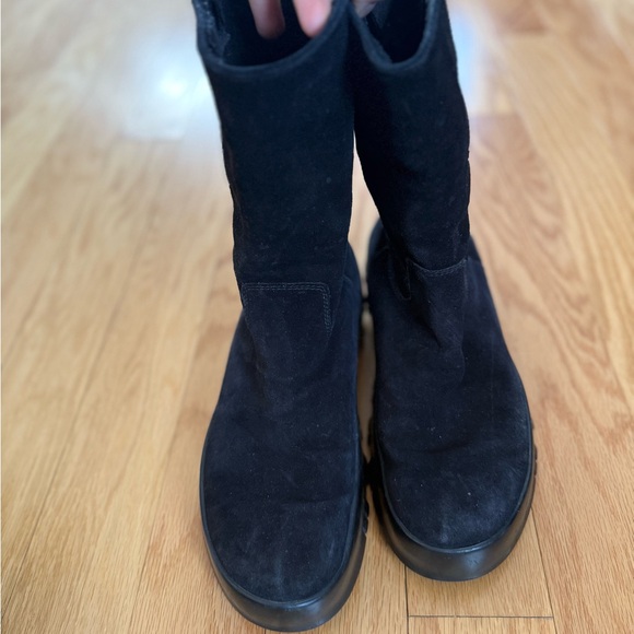 VINTAGE PRADA Black Suede ALL WEATHER Boots ✨ 38.5 - Picture 1 of 8
